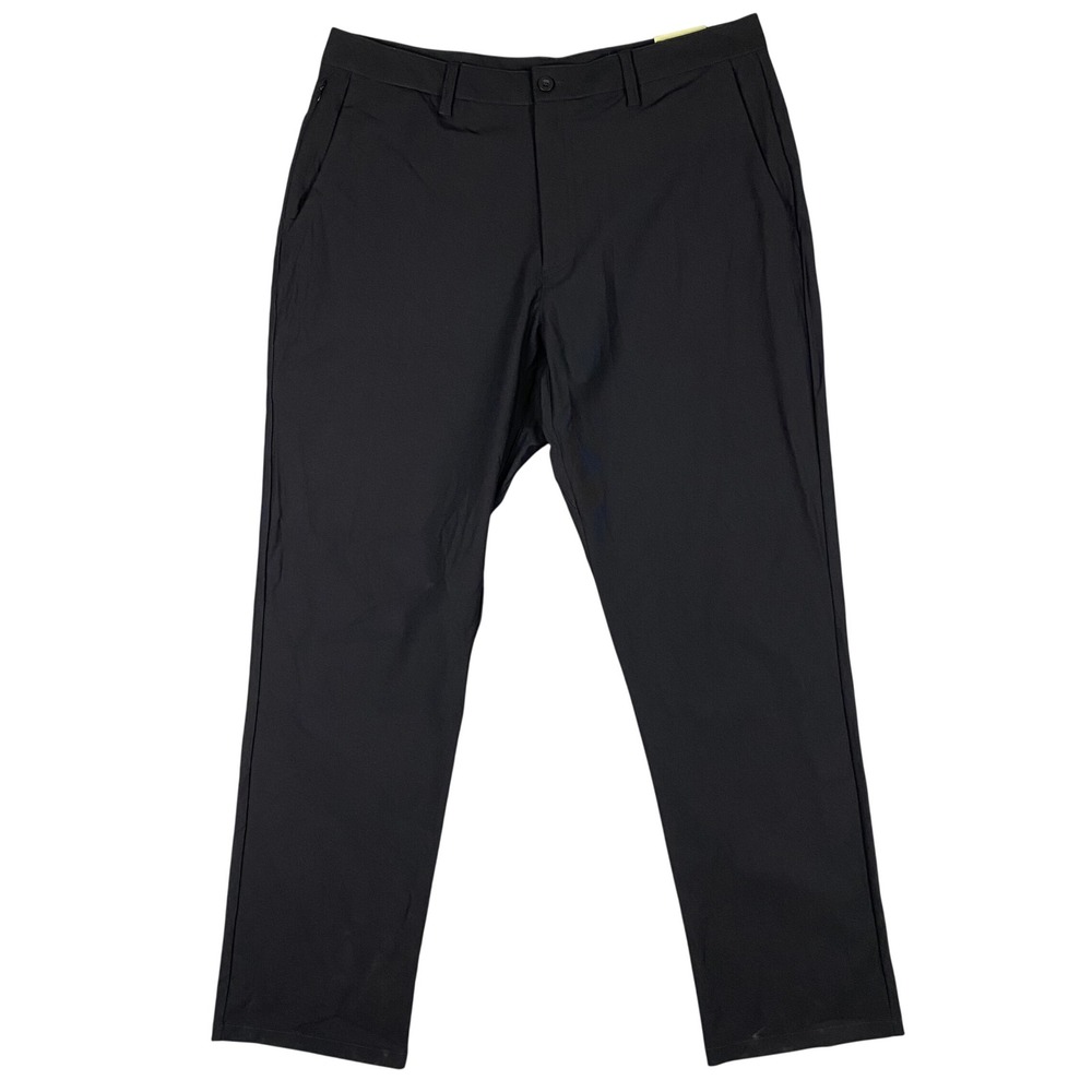 Skyr Tricot Dynasty Slim Fit 4-Way Stretch Performance Pants Men 36x30 Black NWT